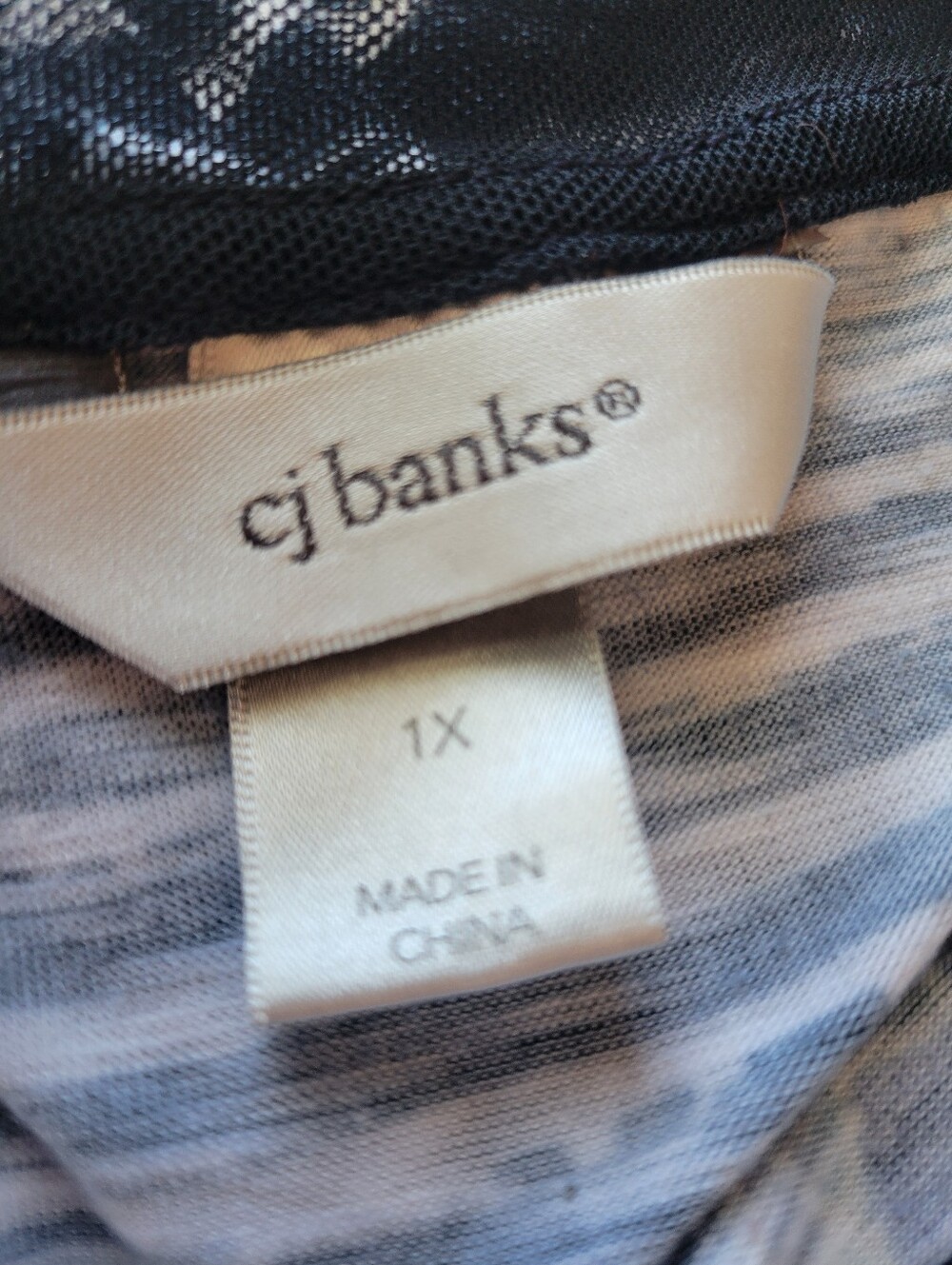 Cj Banks 1x Navy 3/4 Sleeve Top - Picture 10 of 11